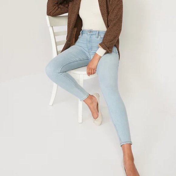 NEW Skinny Straight Light Denim SZ 8 from Old Navy - Picture 1 of 4